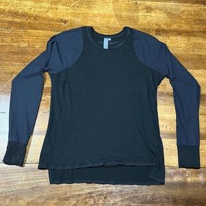 Sweaty Betty black workout top size M